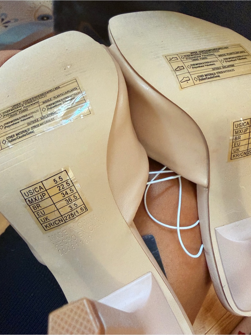Forever 21 Blush Square-Toe Slide Heeled Mules - Picture 4 of 5